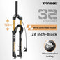MTB Air Front Suspension Fork 120mm (4.7in) Travel Rebound Adjustable, 26/27.5/29-inch Straight Steerer, 9x100mm Quick Release, Disc Brake Compatible