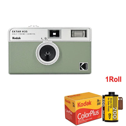 35mm Half Frame Film Camera with Built-in Flash — Reusable Pocket Retro Camera, Ideal Gift
