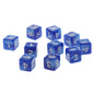 10-Piece Acrylic D6 Dice Set 16mm (0.63 in) – Carved Six-Sided Game Dice for RPG, Dungeons & Dragons & Board Games