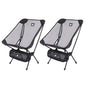 Breathable Mesh Moon Chair – Lightweight 7075 Aluminum Foldable Camping & Fishing Chair with Carry Bag