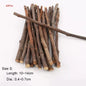 Natural Apple Wood Chew Sticks for Small Pets 5/10/40 Pack - Hamster Rabbit Chinchilla Squirrel Parrot Dental Toy