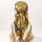 Satin Square Scarf – Elegant 2025 Print Hijab, Shawl & Hair Wrap