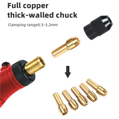 USB Rechargeable Wireless Engraving Pen - Mini Cordless Rotary Drill with Grinding Accessories