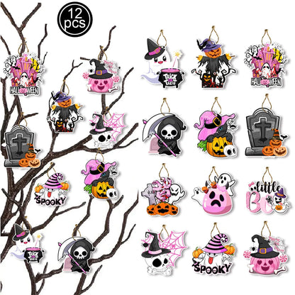 Halloween Paper Hanging Ornament - 3 Colors
