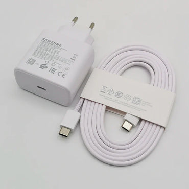 45W USB-C PD Super Fast Charger Adapter with 1.8M (5.9ft) Type-C Cable - EU Plug, Compatible with S24/S23/S22/S21/S20/Note/Flip/Fold Series