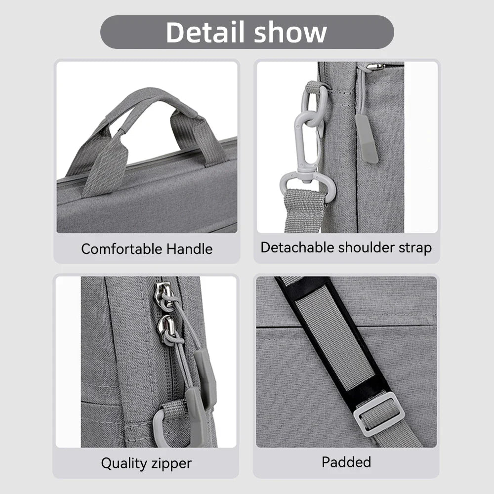 Waterproof Laptop Sleeve Messenger Bag 14–15.6 Inch — MacBook & Tablets