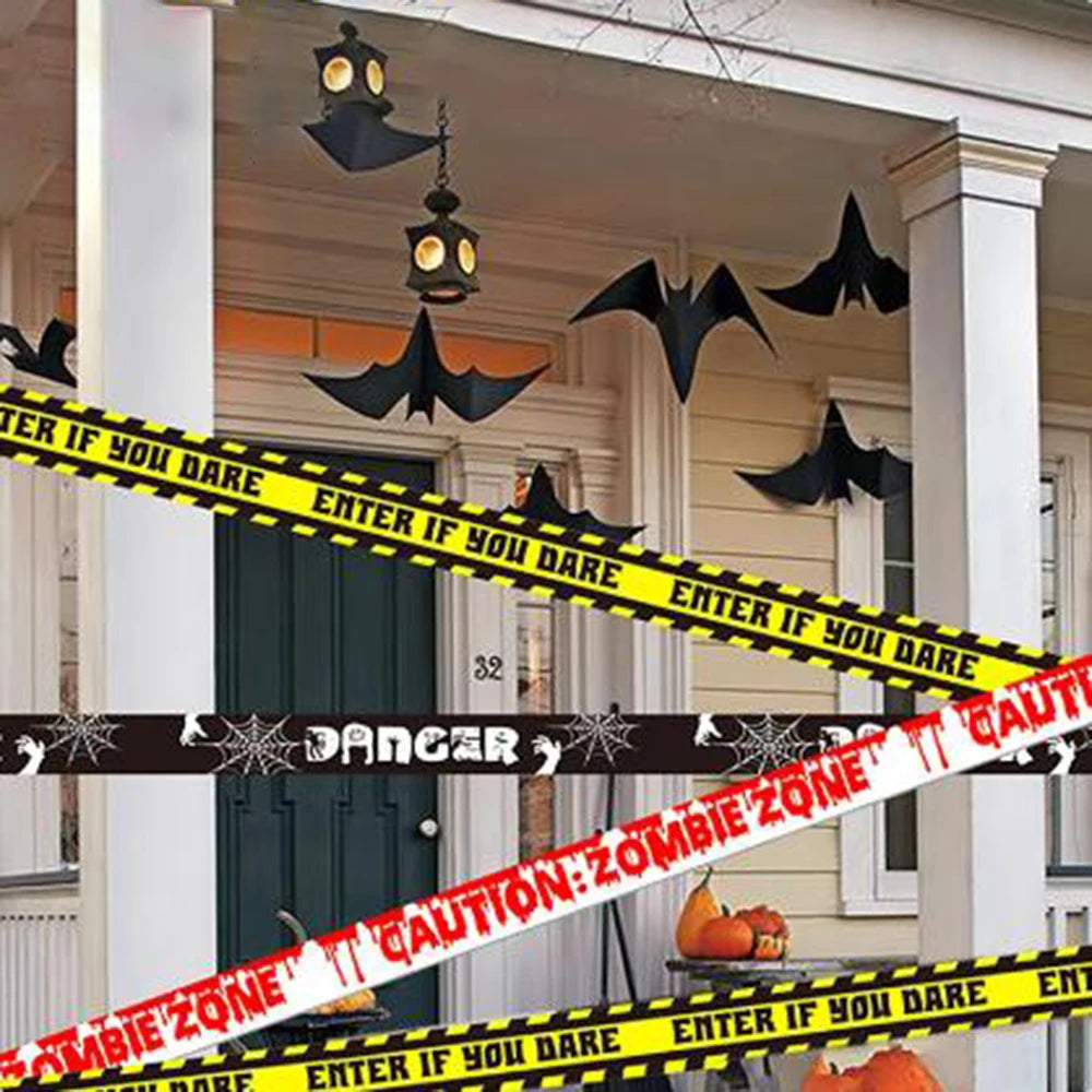Halloween Caution Tape Warning Decoration