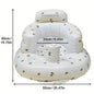Portable Inflatable Baby Seat — PVC Infant Sofa & Bath Stool, Multifunctional Learning/Sitting Practice Chair (57×48×35 cm / 22.4×18.9×13.8 in)