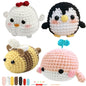 Animal sery Crochet Kit for Beginners Crochet Starter SET ,DIY Crochet Kit For Beginners,Crocheting Knitting Kit Step-by-Step