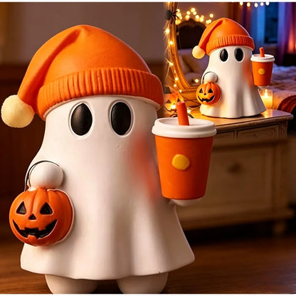 Cute Plastic Halloween Ghost Desktop Ornament