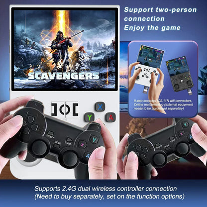 Retro Handheld Game Console 3.5-inch IPS Portable Pocket Video Player Dual Joysticks Open Linux 64GB/128GB
