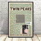 Twin Peaks TV Series Shows Classic Movie Anime Poster And Prints Canvas Painting Art Wall Pictures For Living Room Home Decor