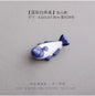 Cute Ceramic Fish Shape Chopsticks Holders Chopstick Stand Shelf Cartoon Animals Spoons Fork Rack Ceramic Rest Kitchen Utensil