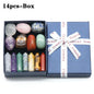 14PCS Natural Stone Set 7 Chakra Reiki Healing Stone Quartz Mineral Ornament Healing Gemstone Home Decoration Craft Stones Gifts