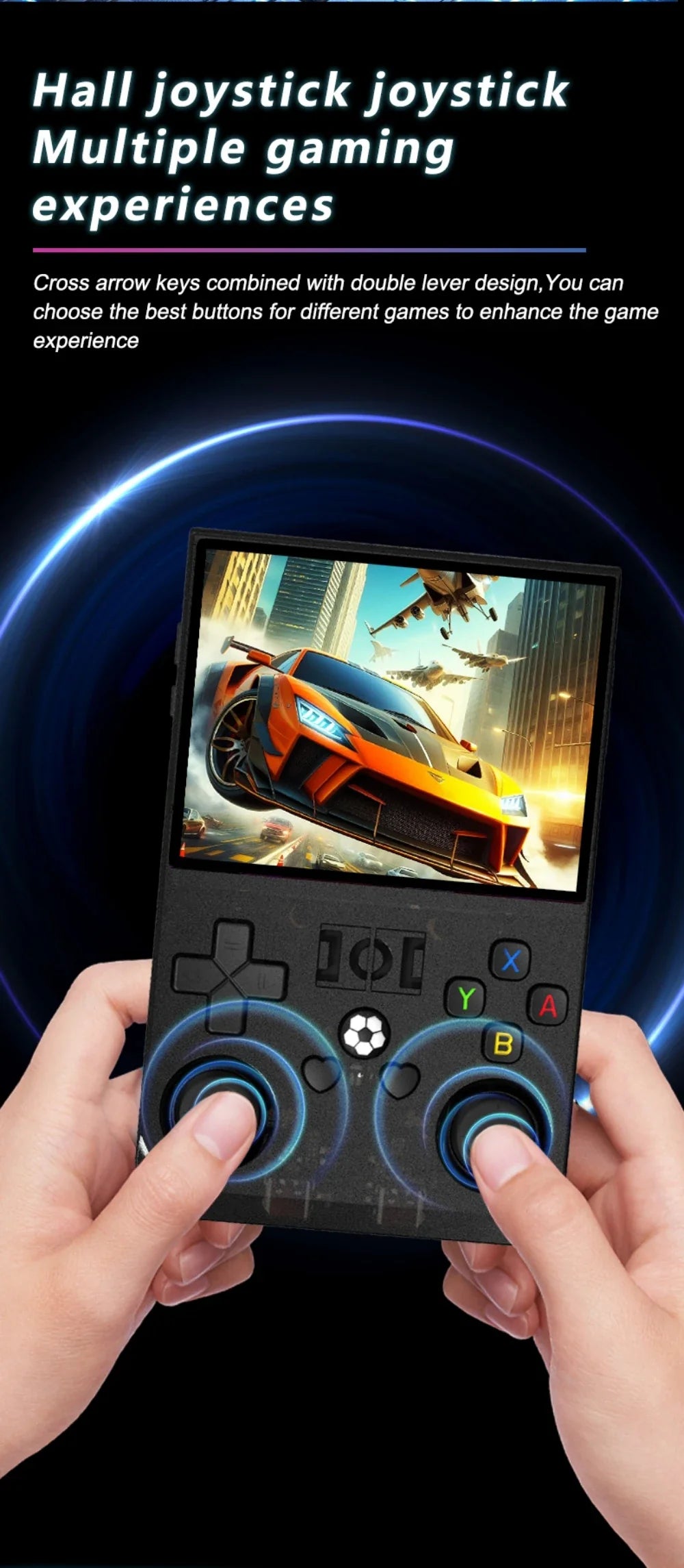 Open Source Retro Handheld Game Console Linux 3.5-Inch (8.9 cm) IPS Screen 128GB Portable Pocket Player Preloaded 22,000 Games