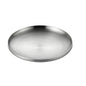 304 Stainless Steel Double-Walled Insulated Round Plate for Dinner, Snacks & Fruit