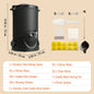 6.5L (10 lb) Electric Wax Melter for Candle Making - Stainless Steel Wax Melting Pot with Pour Spout & 9-Level Temp Control