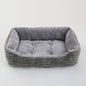 Plush Square Pet Bed for Dogs & Cats, Calming Kennel Sofa Cushion in Multiple Sizes (XS-XXL)