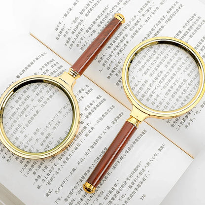 Handheld High-Definition Magnifying Glass for Reading - Portable Magnifier for Elderly & Kids