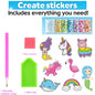 Big Gem Diamond Painting Kit - DIY Mosaic Art & Sticker Craft for Kids