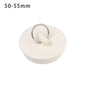 Universal Rubber Sink & Bathtub Drain Stopper Plug — Leakproof Floor Drain Strainer, White