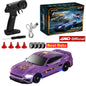 4WD RC Drift Racing Car - 1/43 Mini High-Speed Electric Car with Gyroscope, Realistic Lights, Remote Control Toy for Kids & Adults