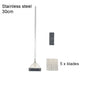 Aquarium Algae Scraper – Aluminum & Stainless Steel Fish Tank Cleaner with Replaceable Blades, 35–110 cm (13.8–43.3 in)