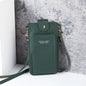 Solid Color Minimalist Shoulder Crossbody Phone Bag – Women's Card & Driver's License Wallet