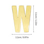 1Pcs Metal Self Adhesive House Number English Alphabet Letters for Apartment Room Door Plate Table Mailbox Number Stickers 3*2cm