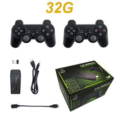 Retro Handheld Game Console 64GB — Built-in 20,000 Games with 2 Wireless Controllers, HDMI Plug & Play