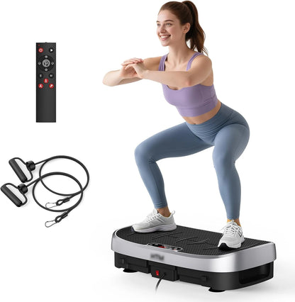 Vibration Plate Exercise Machine – 120 Speed Levels, 330lb Capacity, Whole Body Workout Platform for Home Gym, Fat Burning & Muscle Relaxation, 7 Colors