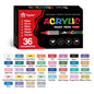 Acrylic Paint Brush Marker Set – Soft Brush Tip with Automatic Ink Control | Paint Pens for Wood, Stone, Glass, Canvas & Fabric