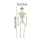 1pc Happy Halloween Modeling Humanoid Skeleton Decorative Props Haunted House Home Bedroom Balcony Decoration Party DIY Supplies