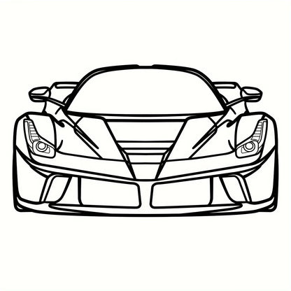 Decorative Hot Border Metal Line Art Designed Specifically for Passionate Automotive Aficionados Looking To Create Wall Displays