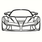 Decorative Hot Border Metal Line Art Designed Specifically for Passionate Automotive Aficionados Looking To Create Wall Displays