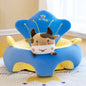 Plush Velvet Baby Sofa Seat Cover 50 x 50 x 40 cm (19.7 x 19.7 x 15.7 in) Learn-to-Sit Toddler Support Cover Cartoon Washable No Filling