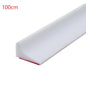 Silicone Shower & Kitchen Water Barrier Strip – Water Stopper Seal, 30/50/80/100/200 cm (11.8–78.7 in) – Transparent/Grey/Black/White
