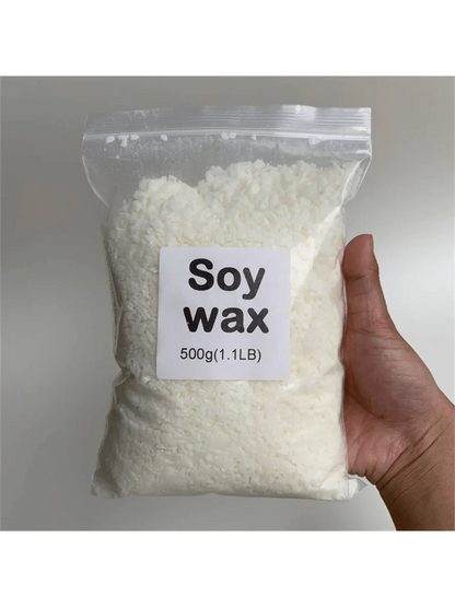 Natural Soy Wax Flakes & Granules for Candle Making — 50g–1000g