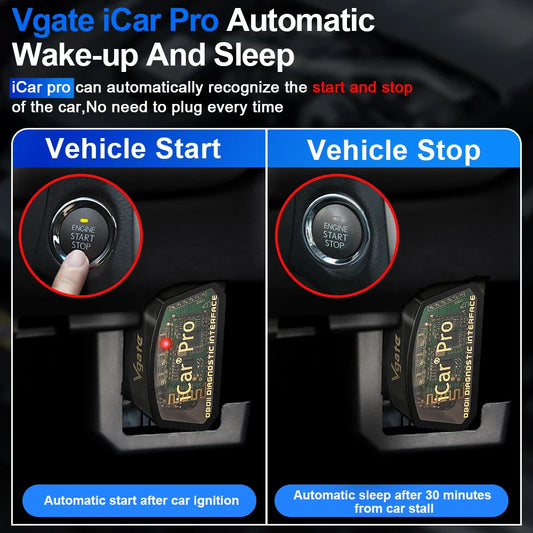 ELM327 OBD2 WiFi + Bluetooth 4.0 Car Diagnostic Scanner - OBD-II Code Reader for iOS & Android