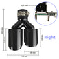 Carbon Fiber 304 Stainless Steel Rear Exhaust Tip Decorative Muffler - Universal Fit