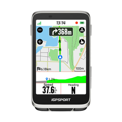 iGPSPORT BiNavi GPS Bike Computer - Touchscreen Map Navigation, 35hr Battery, IPX7, iClimb 3.0, Route Planning