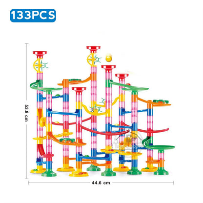 Marble Run Race Track Building Blocks 3D Maze Toy