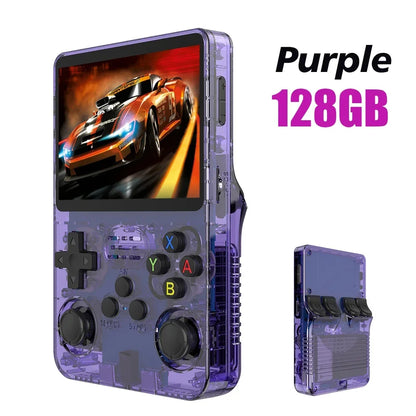 128GB Open-Source Linux Handheld Game Console 3.5-inch IPS Screen Orange - Portable Retro Pocket Player