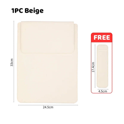 PU 13-Inch Waterproof Laptop Sleeve with Pen Case — MacBook Air/Pro