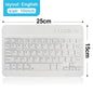 Bluetooth Compact 59-Key Wireless Keyboard for iPad Air/Pro/Mini & Tablets – Rechargeable, Micro USB, 7–13 Inch (17.8–33 cm) Compatible