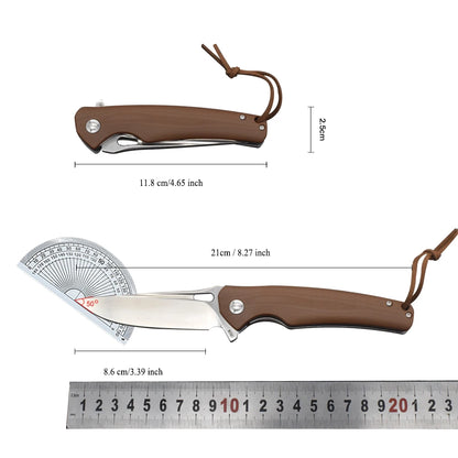 M390 Steel G10 Handle Tool Camping Outdoor Household Knife