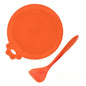 2-Piece Reusable Silicone Pet Can Lid & Spoon Set – Universal Fit (2.5/2.9/3.3 in | 6.35/7.37/8.38 cm) Airtight Seal for Dog & Cat Food
