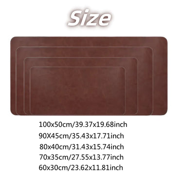 Waterproof PU Desk Mat – Large Non-Slip Mouse Pad & Keyboard Protector for Laptop and Computer