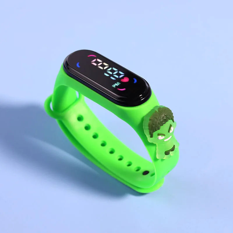 Kids Touch LED Waterproof Digital Watch for Girls – Silicone Sports Bracelet, Shock Resistant, Backlight