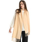 62-Color Winter Cashmere Scarf – Warm Tassel Pashmina Wrap for Women